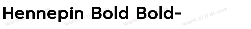 Hennepin Bold Bold字体转换